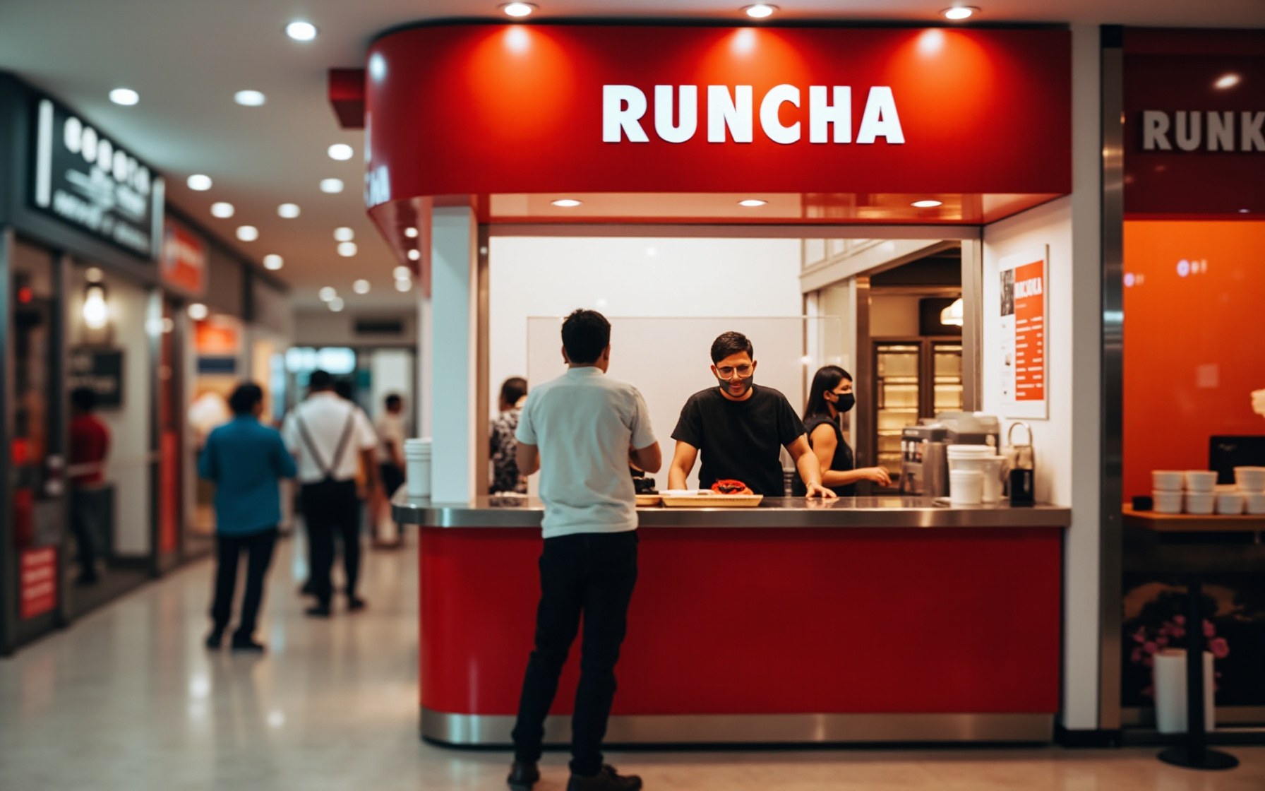 RUNCHA counter in a Dhaka mall food court